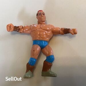 Vintage WWF Tatanka Hasbro Action Figure 1990 Wrestling Collectible